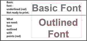 fonts to outlines
