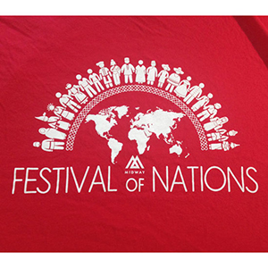 Festival of Nations T-shirt print