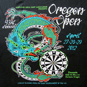 Oregon Open 2012 T-shirt Print