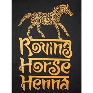 Roving Horse Henna T-shirt Print